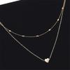 Simple Bohemia Gold Silver color heart Bead Multilayer Necklace 2020 Pendant Necklace Gift for Girl Women