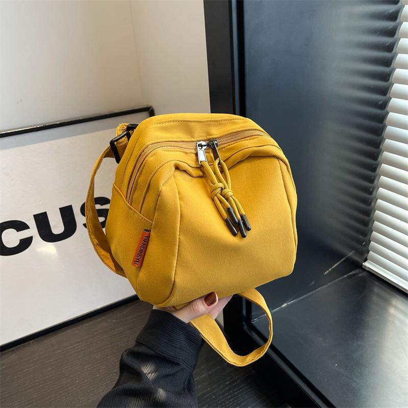 Crossbody Bag Women's Versatile Solid Color Simple Fashion Shell Bag 2025 New Trendy Cool Korean Version Large-capacity Shoulder Bag