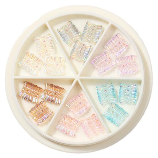 1 Box 3D Butterfly Nail Charms Resin Ornament DIY Craft Project Manicure Accessories Nail Art Jewelry Phone Case Decorations Nail Supplies for