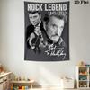 Johnny Hallyday Rock Legend Remembered Tapestry Background Cloth Fashion Print Christmas Gift Work Of Art Background Wall Hanging Cloth