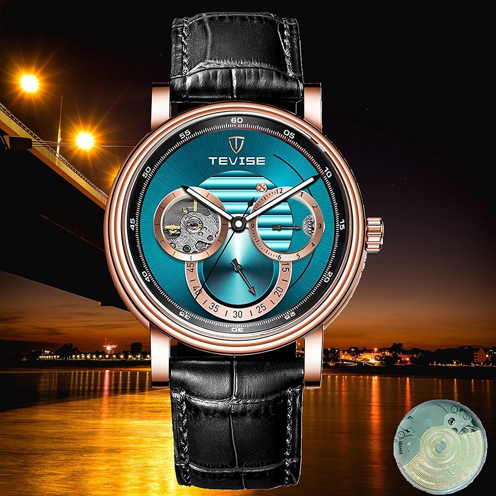 Men's Business Watch Night Light Classic Hollow Fully Automatic Mechanical Watch