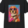 Beagle Punk Dog T-Shirt | Colorful Pop Art Guitarist Tee