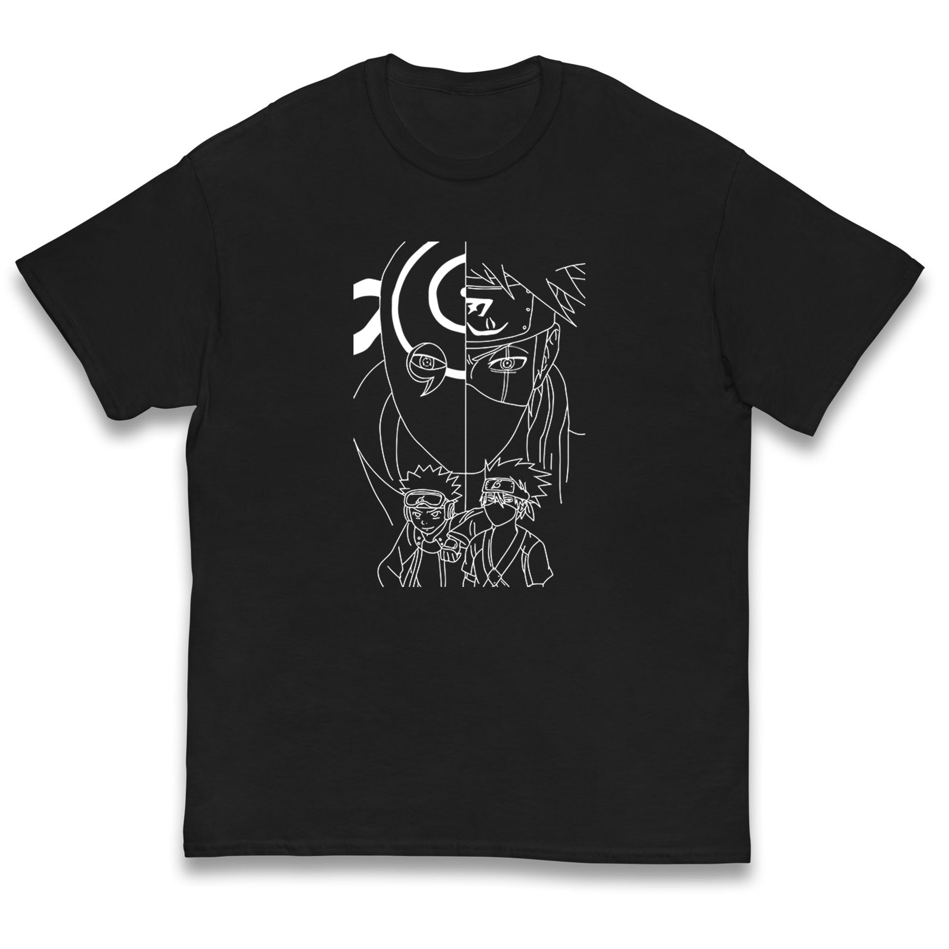 Naruto Shippuden kids T Shirt Obito Uchiha, Kakashi Hatake, And Friends Top 120