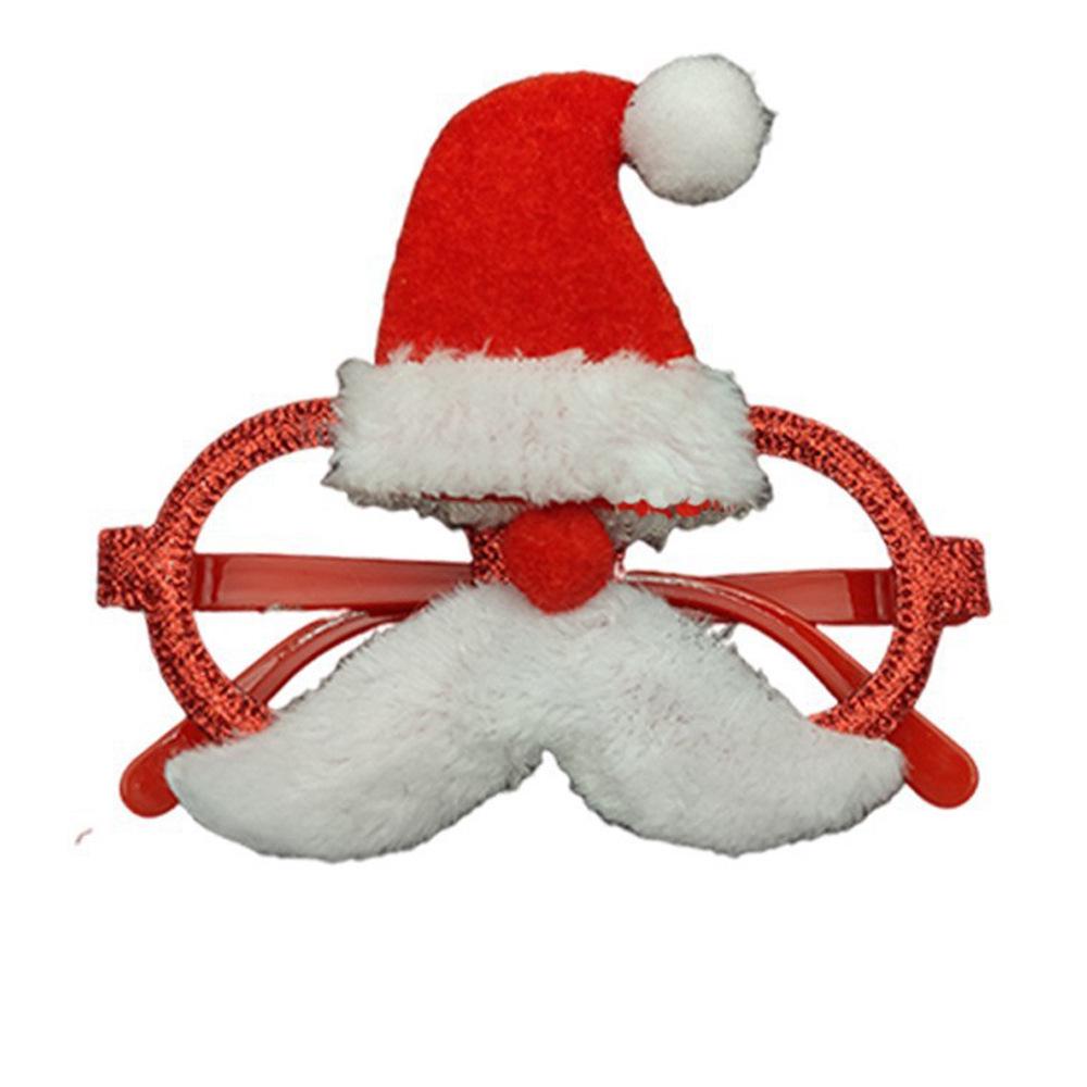 Weihnachts-Cartoon-Brillen - Geschenke für Erwachsene & Kinder, mit Weihnachtsmann, Schneemann und Geweih