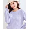 IEF French Style Quilted Knit Sweater
