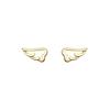 Compact Mini 925 Sterling Silver Wing Stud Earrings Women's Korean-Style Cute Personality Hollow Out Angel Wing Earrings