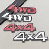 3D Metall Auto Logo 4WD 4X4 Emblem Abzeichen für Subaru Honda Jeep E0SUV Off Road Chrom Schwarz Aufkleber Zubehör