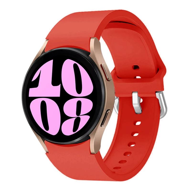 Silicone No Gaps Strap For Samsung Galaxy Watch 7/6/5/4 44mm 40mm 5Pro 45mm Bracelet Band Galaxy 6 Classic 47mm 43mm 46mm Correa