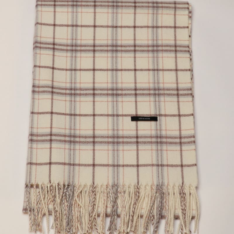 Less is more CHECK muffler & shawl 3 colors