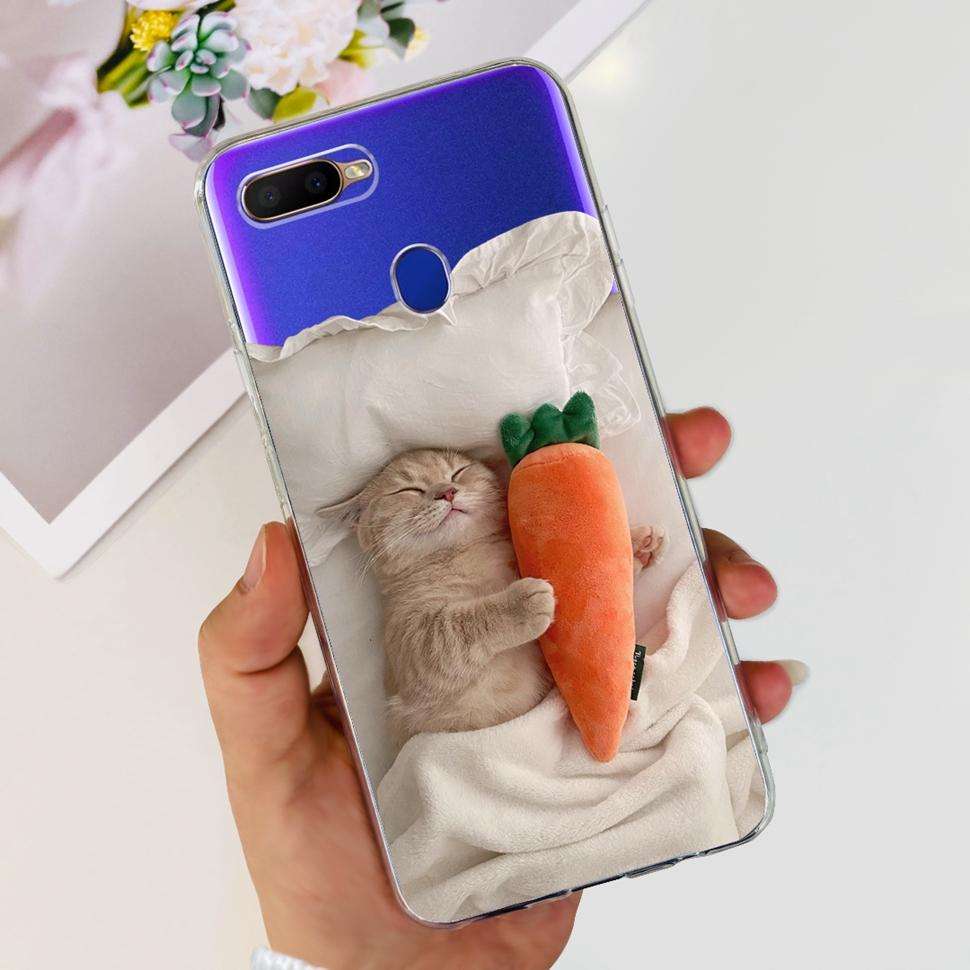Silikon-Handyhülle für OPPO A5S Hülle AX5s CPH1909 Weiche TPU-Rückseite Für Oppo A7 AX7 CPH1901 CPH1903 Hüllen Capa Coque Fundas