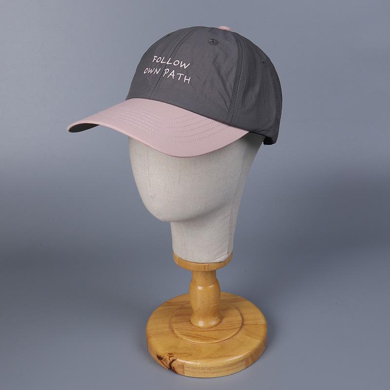 

Unisex Color - Block Baseball Cap Outdoor Waterproof Quick - Dry Lightweight Breathable Sun Hat for Sports Hiking Ideal Adjustable серый