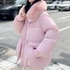 Plus Size Kobiety Zimowe Płaszcze Z Kapturem Odzieży Ochronnej Moda Luźne Sztuczne Futro Kołnierz Grube Ciepłe Kurtki Dla Kobiet Parka