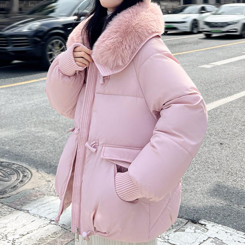 Plus Size Kobiety Zimowe Płaszcze Z Kapturem Odzieży Ochronnej Moda Luźne Sztuczne Futro Kołnierz Grube Ciepłe Kurtki Dla Kobiet Parka