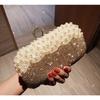 Retro pearl fringed small bag, one shoulder oblique span bag, diamond-encrusted banquet bag, dress cheongsam bag, celebrity dinner clutch bag