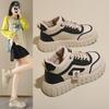 2025 Spring New Breathable High-top Little White Shoes Women's Ins Korean Version Versatile Platform Sports and Leisure Board Shoes Short Boots