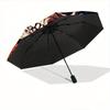1pc Day of the Dead Theme Automatic Opening and Closing Folding - A Good Choice for Gifts, Fashionable and Convenient Umbrella With Cute Cartoon
