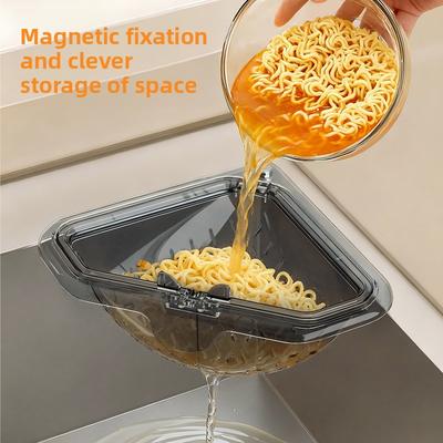 Kitchen Triangular Sink Filter Net - One-time Draining Basket for Washing Dishes - Leftover Food, Leftovers, Residue and Garbage Filter Device