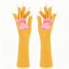 Lange Tierklaue Handhandschuhe Silikon-Pfotenpolster Plüschhandschuhe Neue Katzenklaue Handschuhe Verkleidung