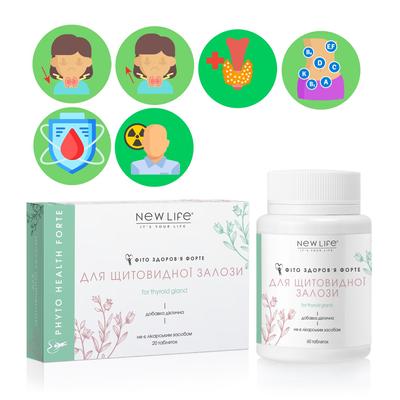 Phyto Health Forte For Thyroid New Life Nahrungsergänzungsmittel