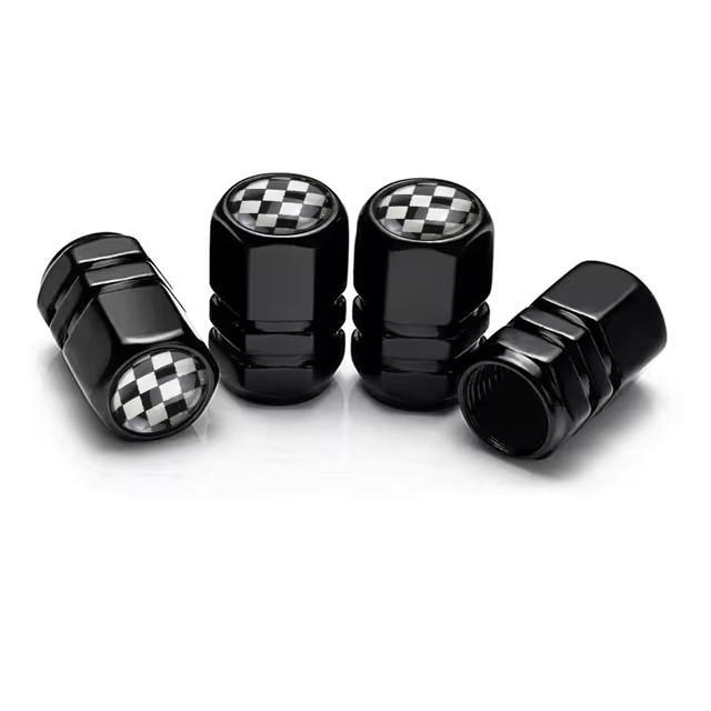 4pcs Aluminum Alloy Car Wheel Tire Valve Caps Tyre Rim Stem Covers Dustproof Tire Cap For Honda Toyota Seat VW Ford Accessories BT1