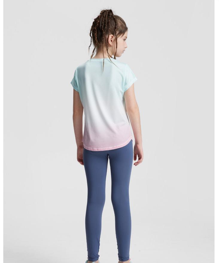 Kids' Quick-dry Summer Yoga & Sports Set - Short Sleeve