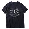 COOLMIND 100 Cotton Math Clock Print Funny Men T Shirt Casual Short Sleeve Oneck Men Tshirt Cool Summer Tshirt Mens Tee Shirt
