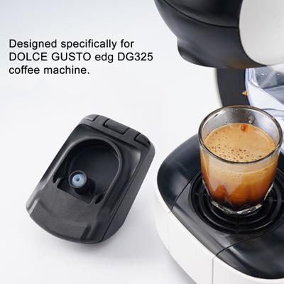 Reusable Coffee Capsule Holder for Dolce Gusto DG325 Machine Refillable PP Pods Converter with Fine Mesh Coffee Powder Tray for Ground Coffee