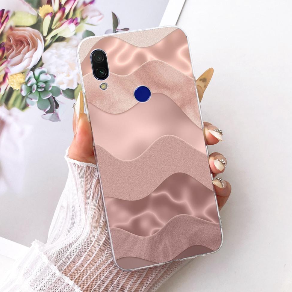 Case For Redmi 7 Cover Transparent Cute Cat Fashion Butterfly Funny Painted Casing M1810F6LI M1810F6LH M1810F6LG