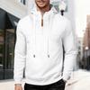 Winter Fleece Men's and Women's Loose Hooded Zipper Commuting Tank Drawstring Sweatshirt for Couples