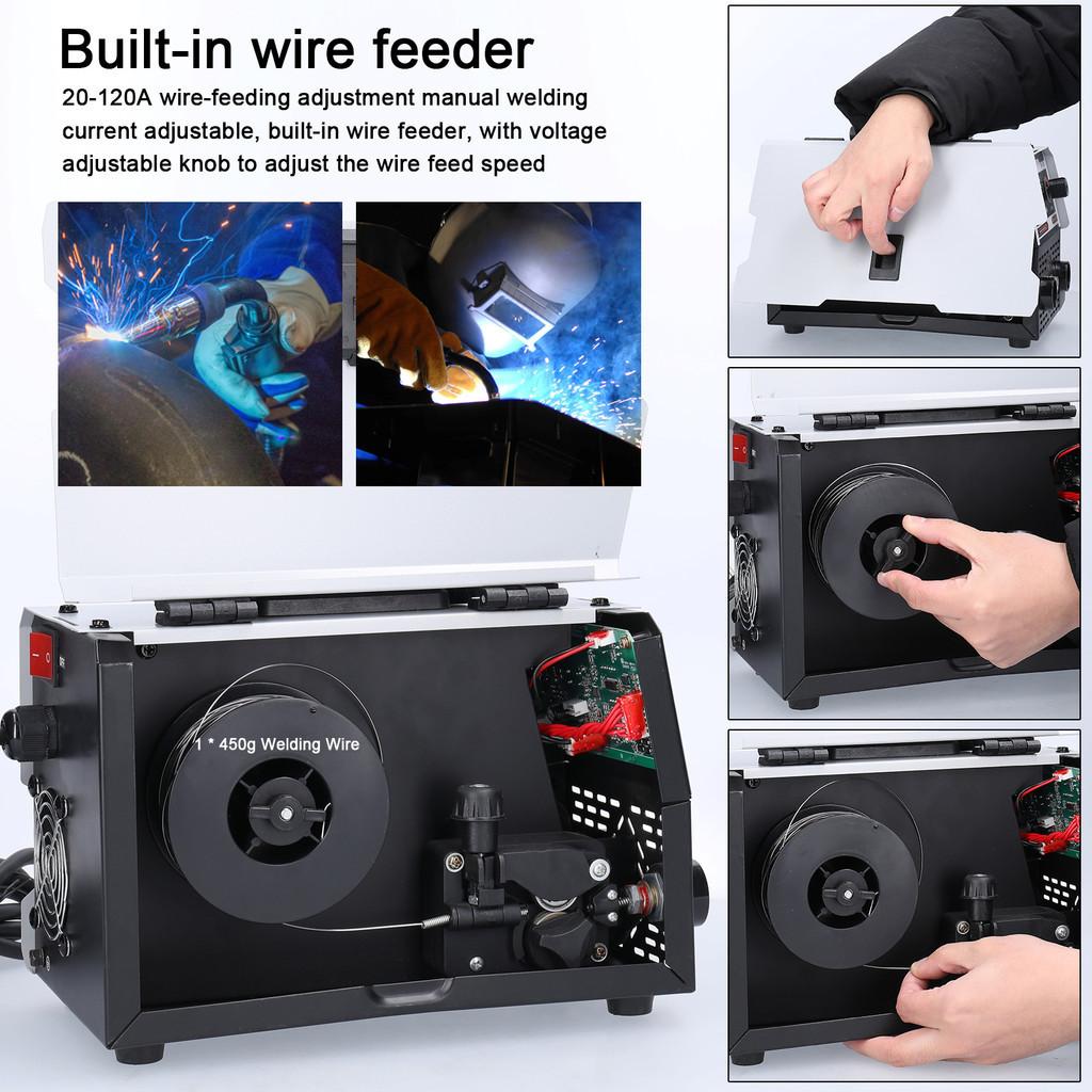 2 In 1 IGBT 220V Inverter Welder MIG MMA Welding Machine DC Automatic Wire Feeding Contact Welding Non-Gas Gas-Shielded ARC Welder
