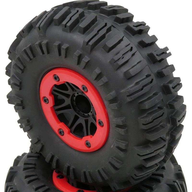 Durable Soft Rubber 2.2" Rock Crawler Tires With Foam For Axial Scx10 Wraith Trx-4
