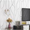 53Cm Wall Sticker Background Wallpaper Room Decoration Thickened Bedroom Curved Stripes Moisture-Proof Non-Woven Fabric Modern
