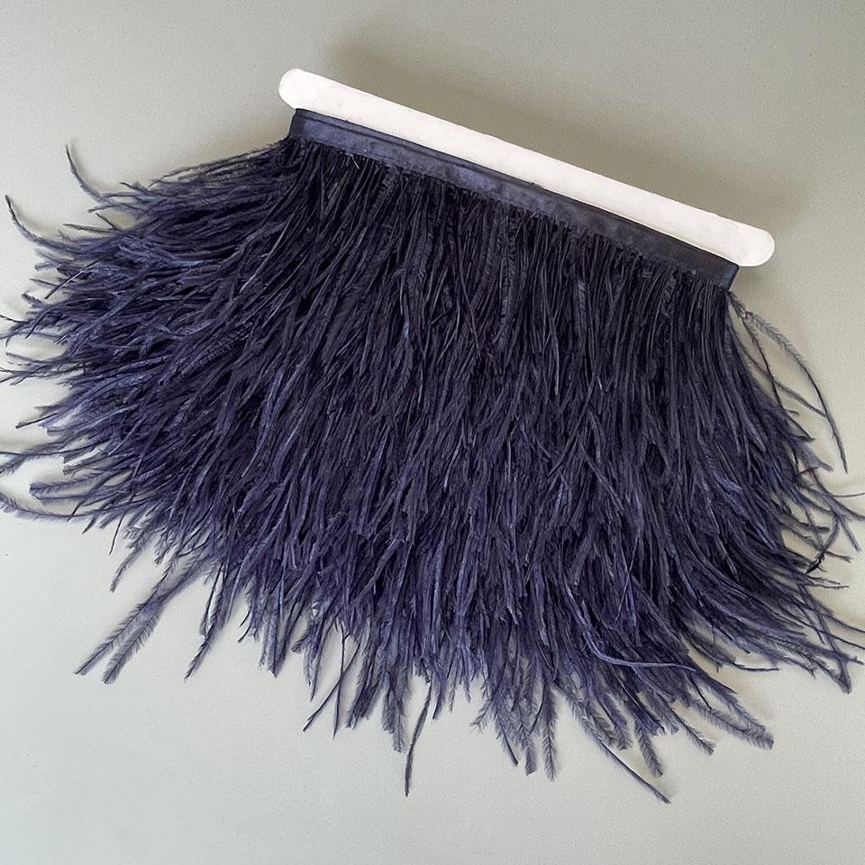 

Отделка из страусиных перьев 13-18 см 5-7 дюймов Перьевые плюмажи Лента Кромка для DIY Украшения свадебного платья Аксессуары для рукоделия 2 Meters