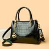 Retro Women's Bag Single-shoulder Crossbody Bag Patent Leather Shiny Women's Handbag