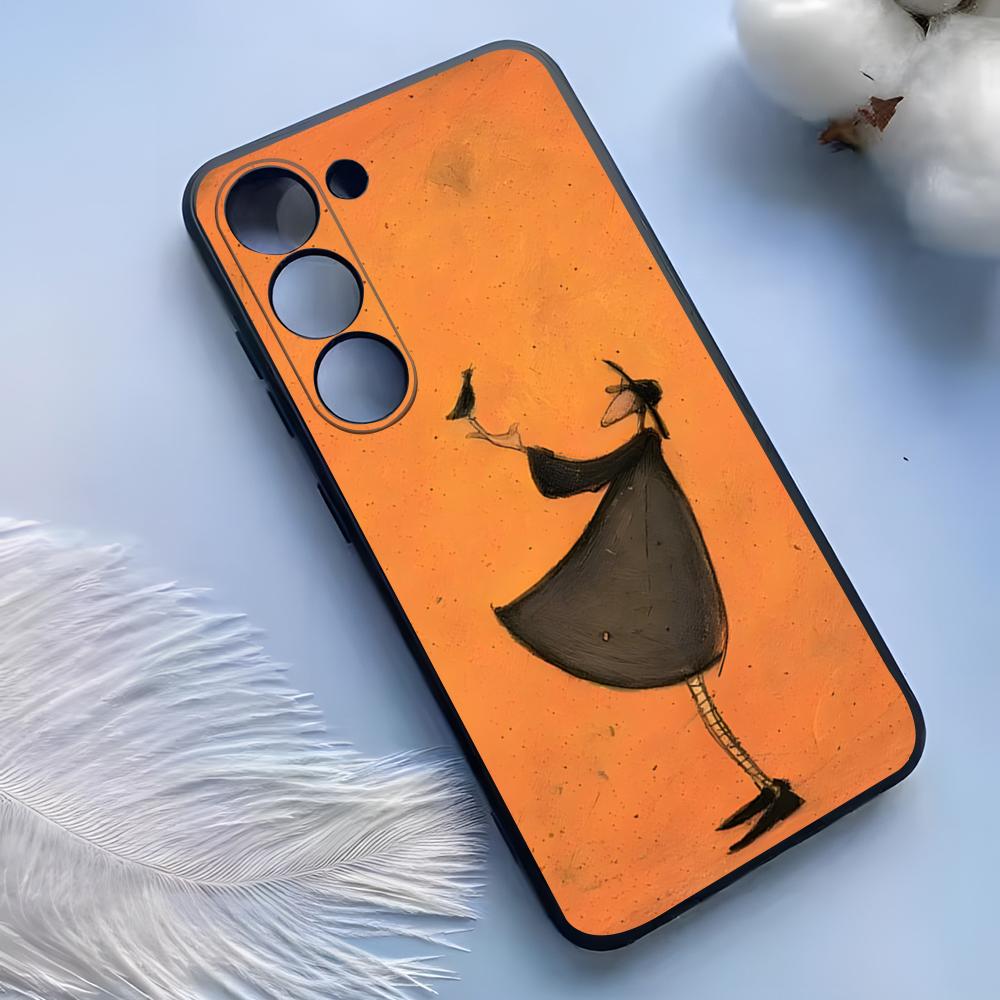 

S-Sam Toft Art Phone Case For Samsung S26 S25 Ultra S24 S23 S22 S21 S20 Plus Fe Galaxy A54 Silicone Cover Samsung S25Edge