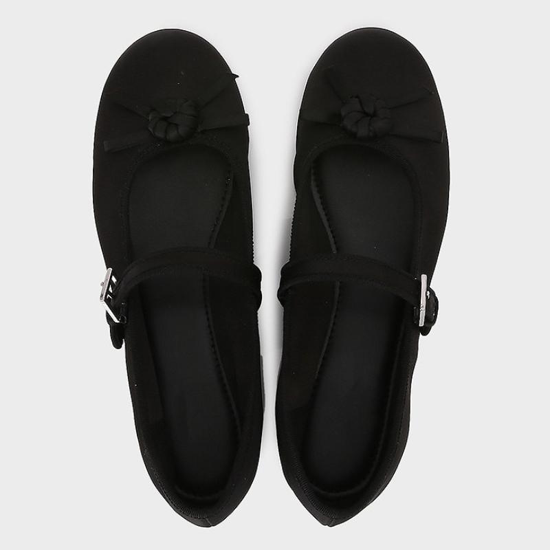 Fashion High Quality Satin Red Ballet Flats Women Elegant Bow Narrow Buckle Design Brand Mary Jane Shoes Concise Lightweight Casual Shoe