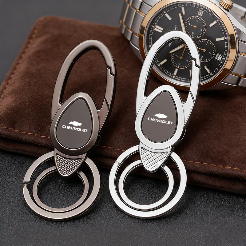 High Quality Metal Car Keychain Auto Logo Key Holder Keyring For Chevrolet Onix Cruze Aveo Sail Corsa Matiz Camaro Cobalt Impala
