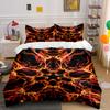 Feuriges abstraktes Flammen-Design. Bettwäsche-Sets Bettbezug-Sets Bettbezüge Kissenbezüge(1 * Bettbezug 2 * Kissenbezüge ohne Bettdecke)