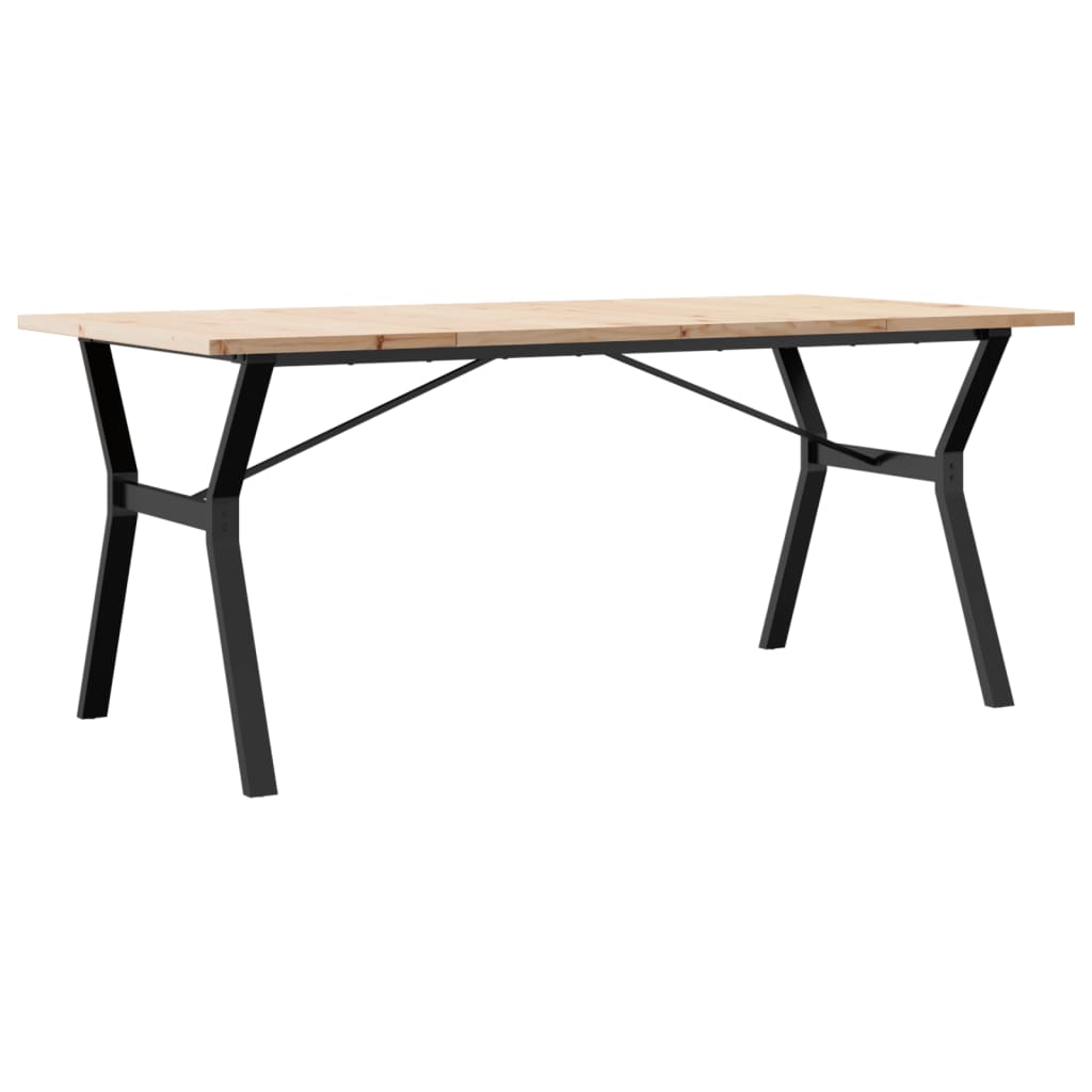 Vidaxl Dining Table with Y-Shaped Legs, 180X90X75.5 Cm