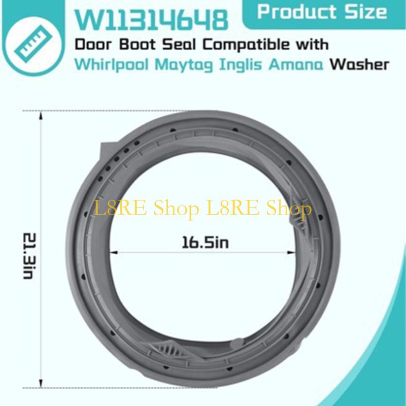 L8RE W11314648 W10897390 Quick Installation Washing Machine Rubber Seal Round Leakage Protector for 4931032 AP6835703