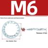 Carbon Steel Zinc-Plated Lock Washer with Inner and Outer Teeth