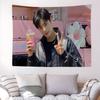Kpop AAstro Cha Eun Woo Hippie Wall Hanging Tapestries Bohemian Wall Tapestries Mandala INS Home Decor