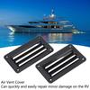 2pcs Exhaust Vent Black RV Air Vent Louver Air Vent Grille Vent Cover Ventilation Outlet Grille Outlet Grille Louver Home Use