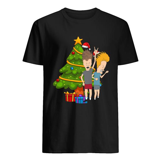 Beavis And Butthead Around The Christmas Tree Shirt D2024 Unisex T-Shirt M