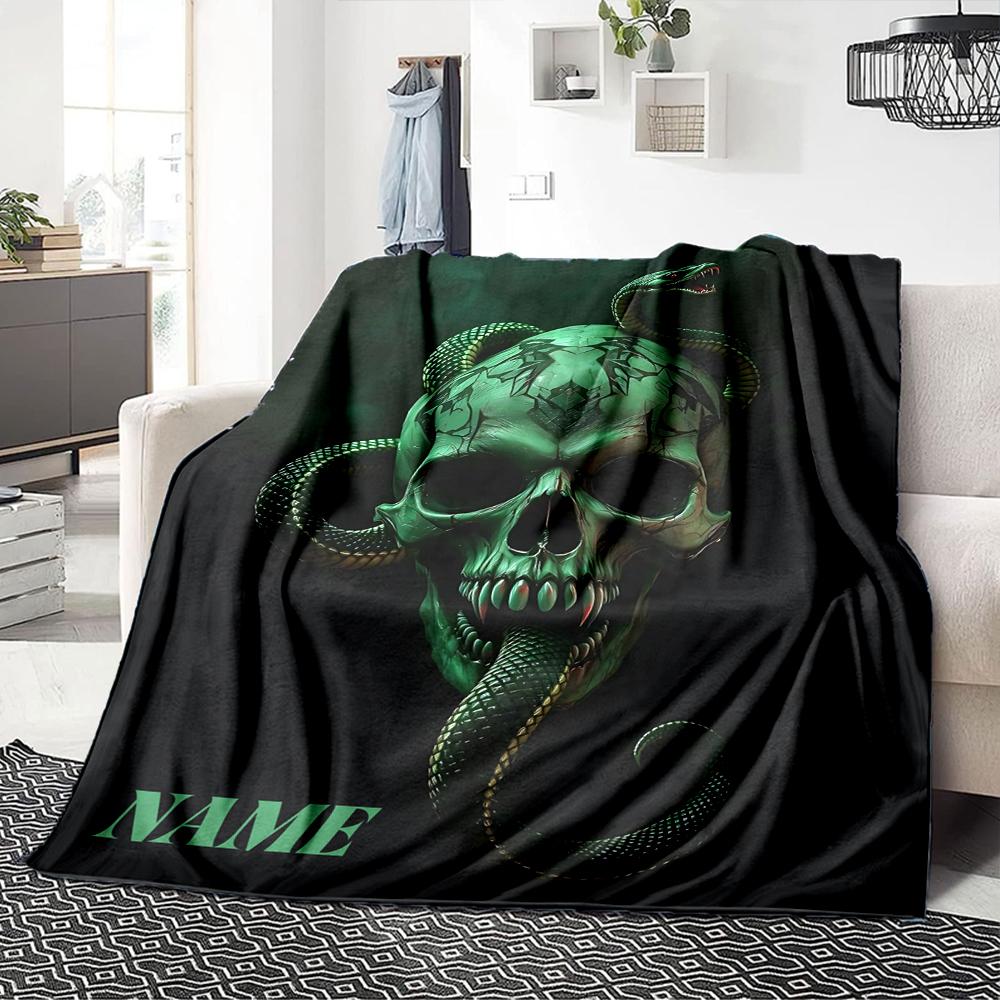 Custom Name "Magic School Adventure" blanket for Couch & Bed, Plush Cozy Fuzzy Blanket Super Soft & Warm Blankets for Fall and Winter. 090885