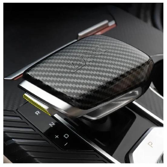 For Changan UNI-K Unik ABS Carbon Fiber Gear Shift Knob Anti-Scratch Cover Decoration Sticker Car Styling Accessories