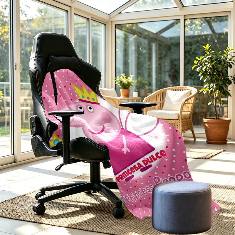 Peppa Pig Print Blanket - Soft & Comfortable, for Bedroom, Travel, Sofa, Home Decoration - Birthday Christmas Gift for Friend