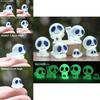 Mini Lightup Ghost Resin Figurine Creative Micro Landscape Diy Scene Decor For Kids And Collectors