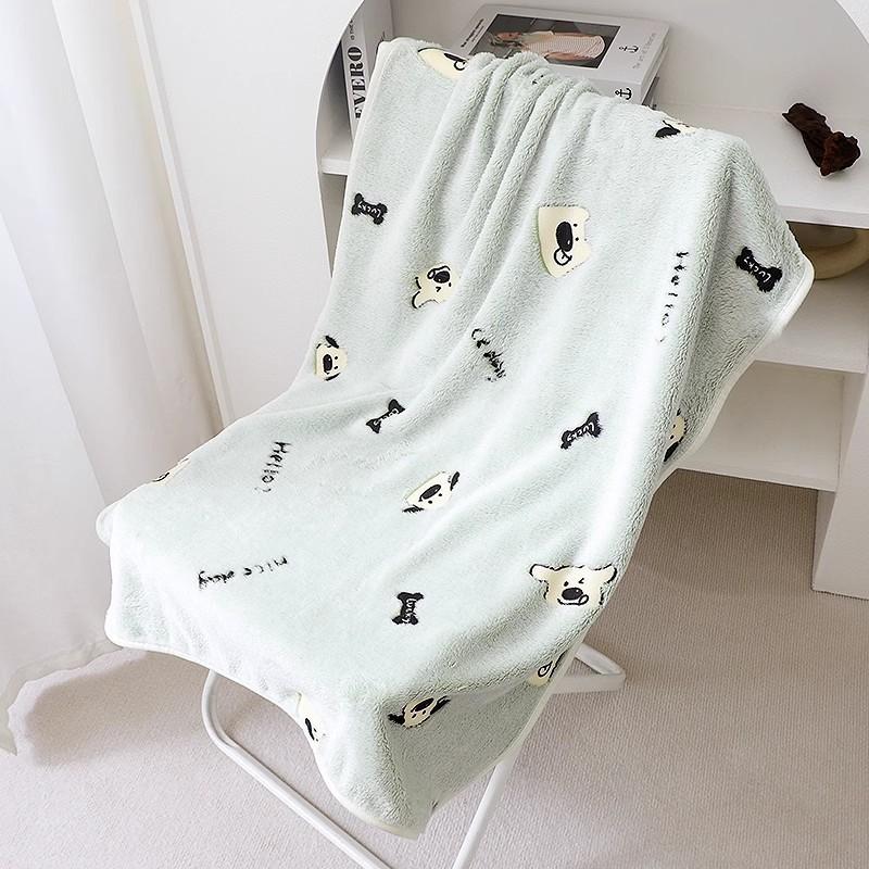 Pets autumn and winter anti-cold and warm sleeping blankets puppies coral fleece quilts dog supplies