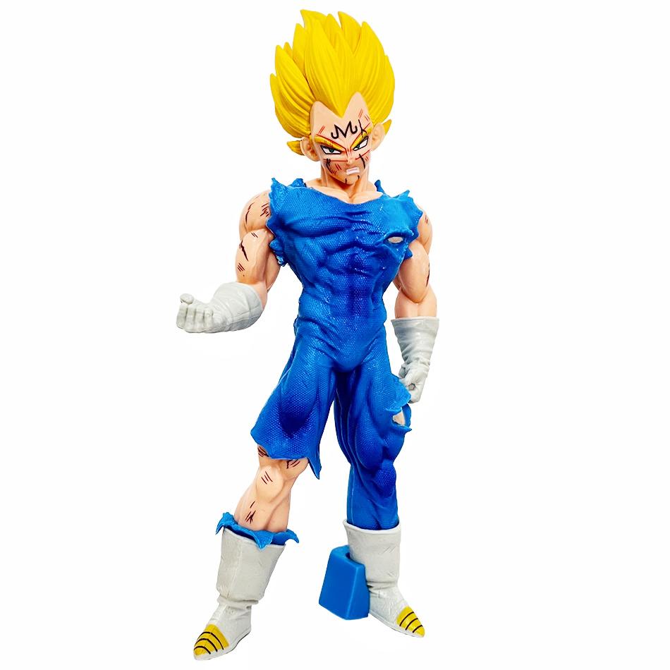 Anime Dragon Ball Character Figurine Battle Damage Wukong Beijita Saiyan Figurine PVC Model Anime Ornament Toy Birthday Gift